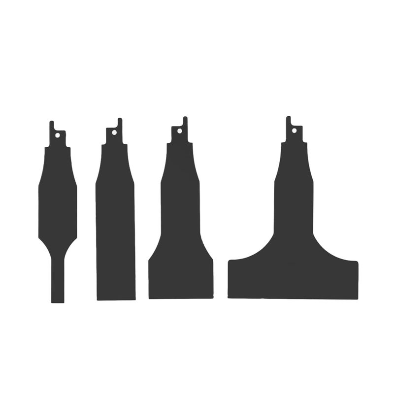 Kodrily 4PCS Reciprocating Saw Scraper Blade, High Carbon Steel Reciprocating Saw Blades Set, Scraping Tool Attachment for Reciprocating Saws, Multifunctional Scraper Tool for Tile - Image 1